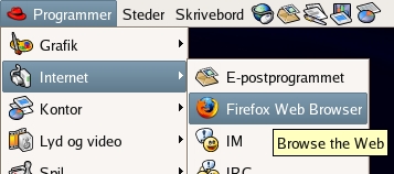 Fedora - start Firefox
